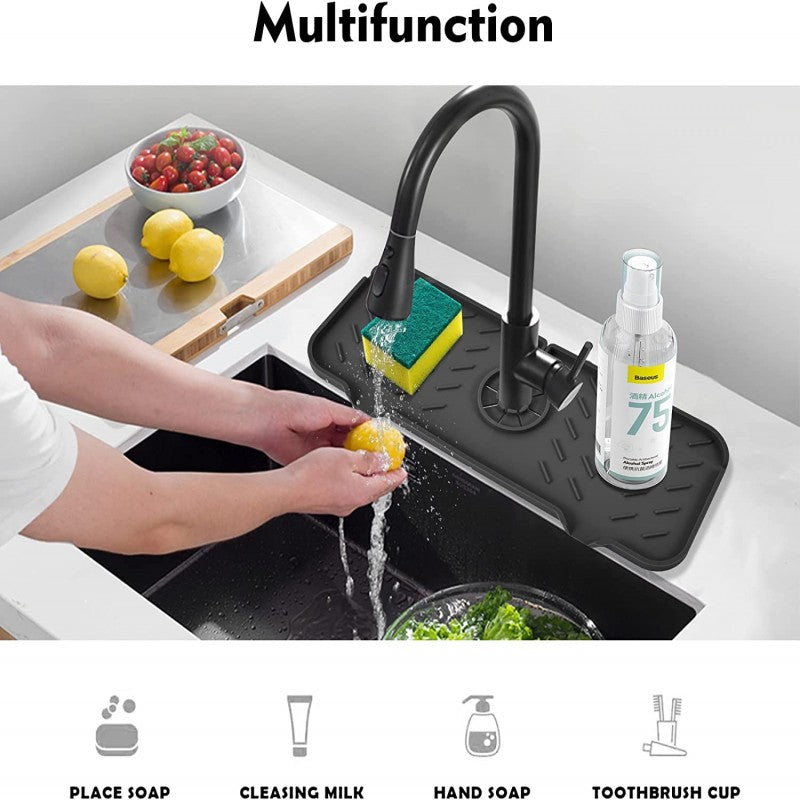 Silicone Faucet Mat for Kitchen Bathroom