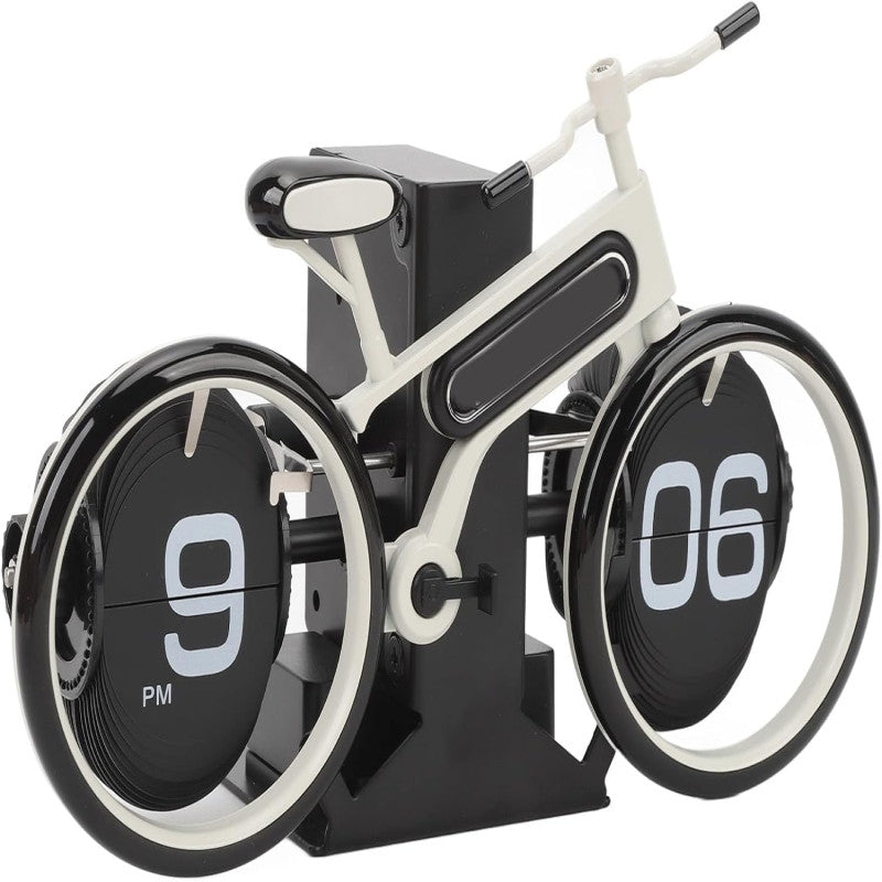 Unique Bicycle Vintage Flip Desk Clock