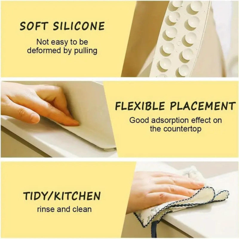 1pc Flexible Silicone Kitchen Sink Splash Guards