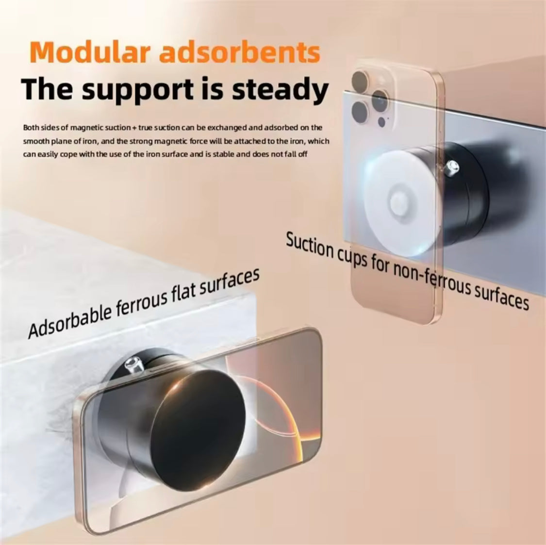 Universal Vacuum Magnetic Car Phone Holder