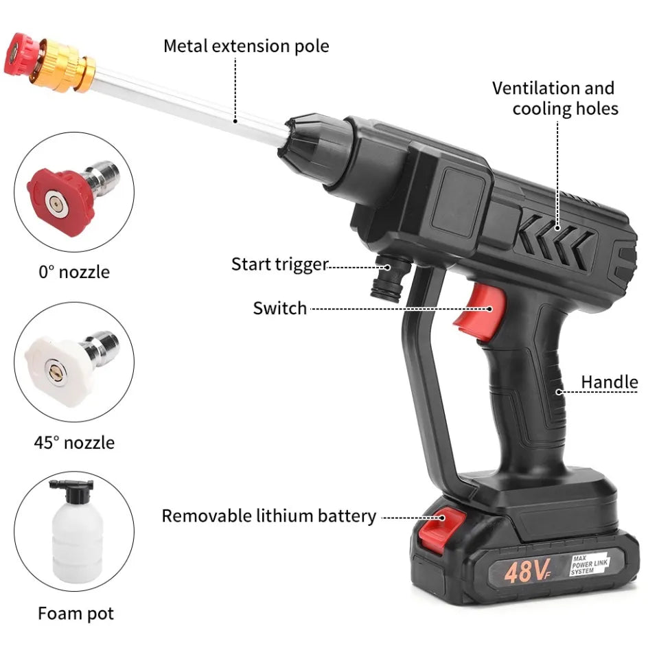 Premium Quality Portable High-Pressure Washer Gun