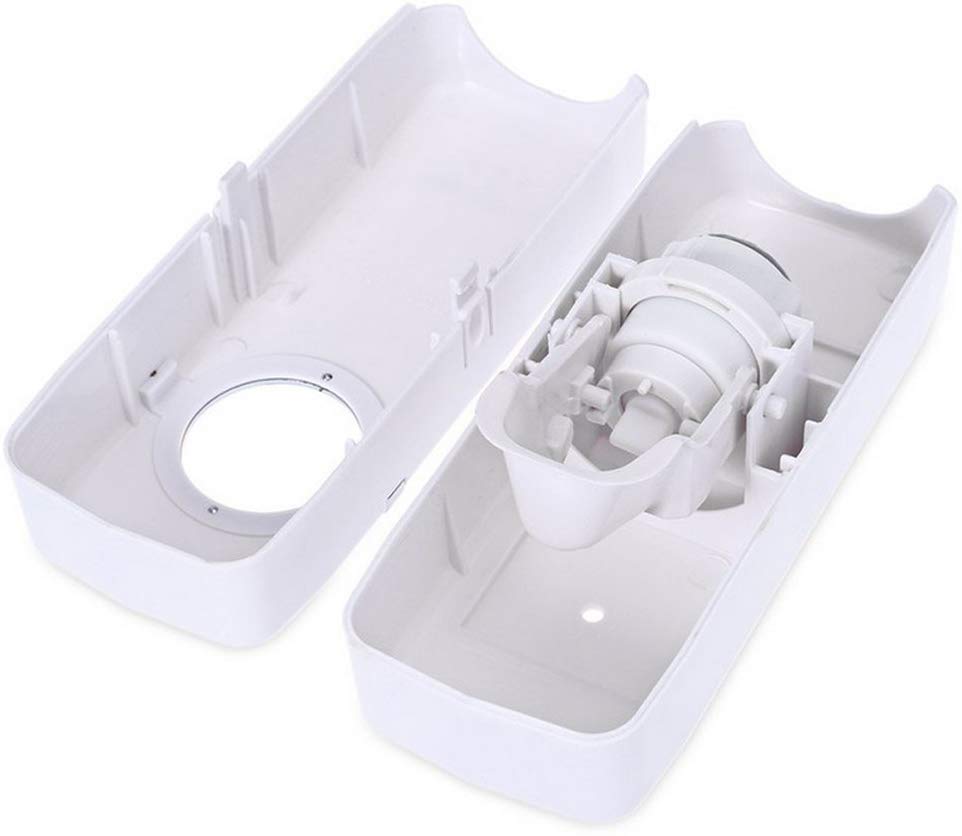 Touch Me Press Toothpaste Dispenser With Toothbrush Holder