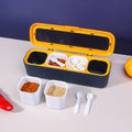 4-Compartment Seasoning Jar Storage Container