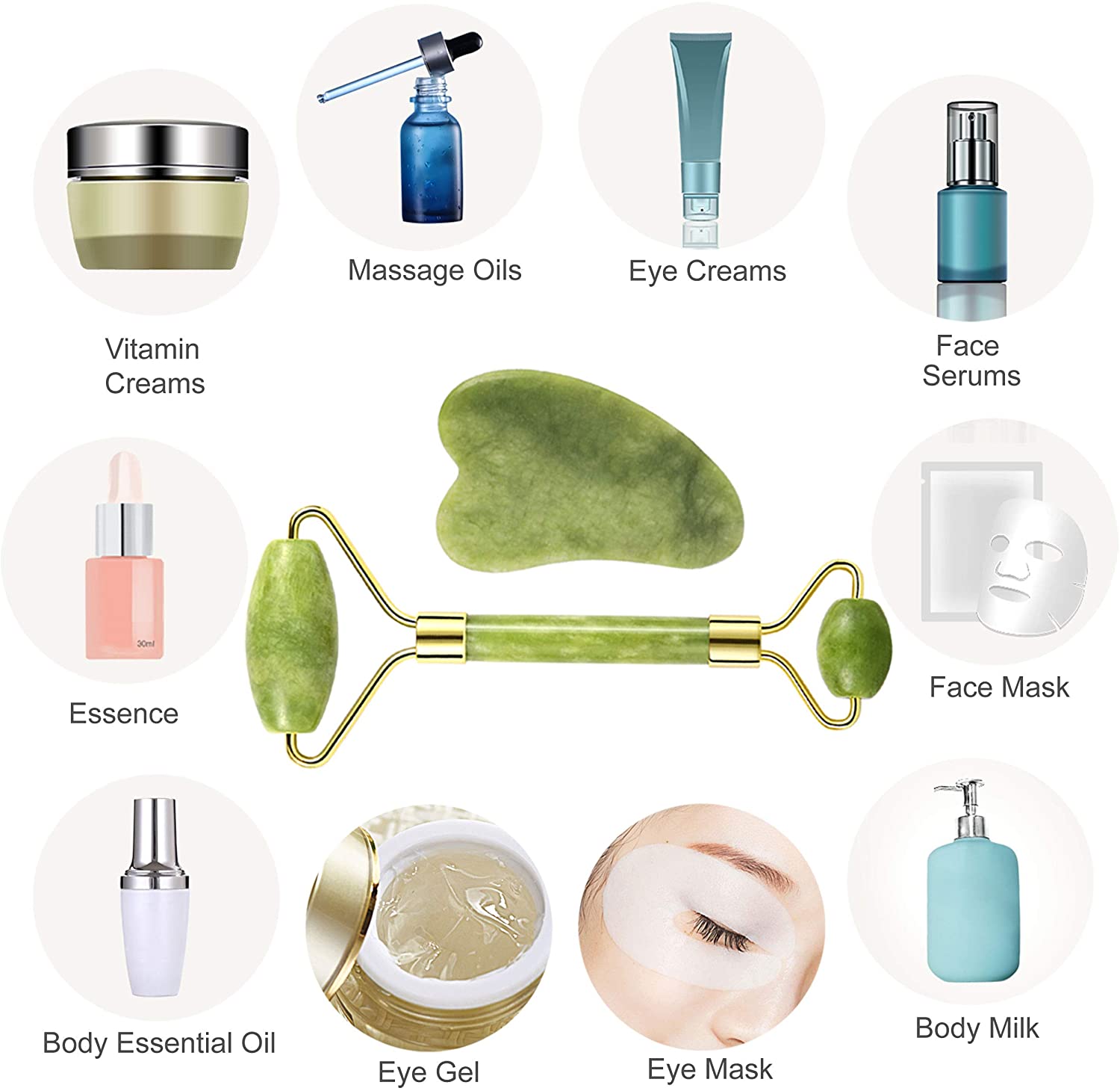 Jade Roller & Guasha Set