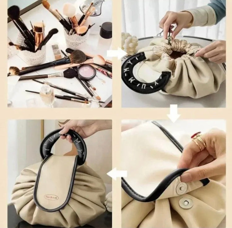 Drawstring Makeup Tool Storage Bag, Luxury Fashion Cosmetic Bag