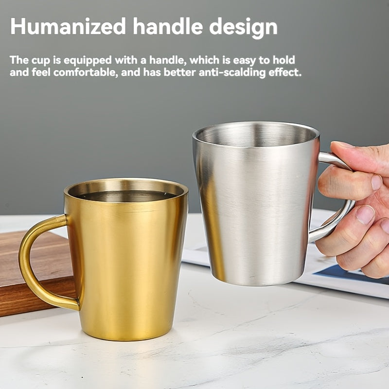 Double Wall Golden Coffee Mug