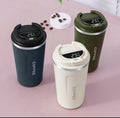 Stainless Steel Coffee Mug with Temperature Display