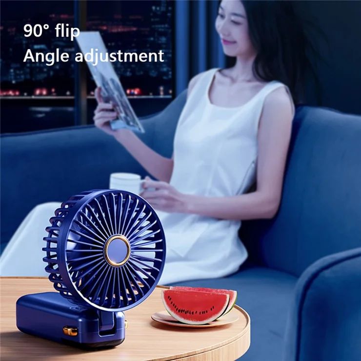 Portable Hand-held Folding Desk Fan - 5 Speed