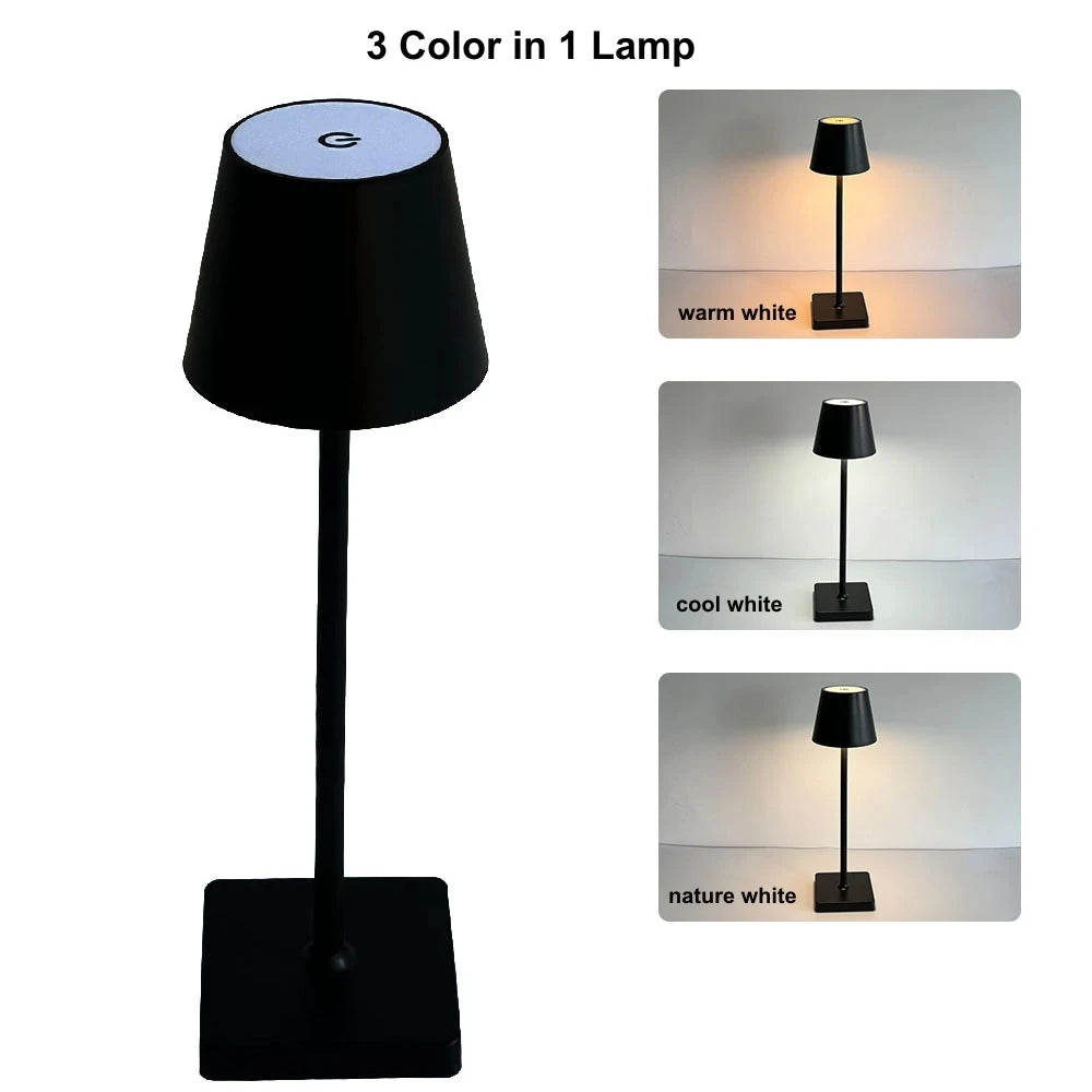 Luxury Metal Rechargeable Tap Lamp – Premium Quality