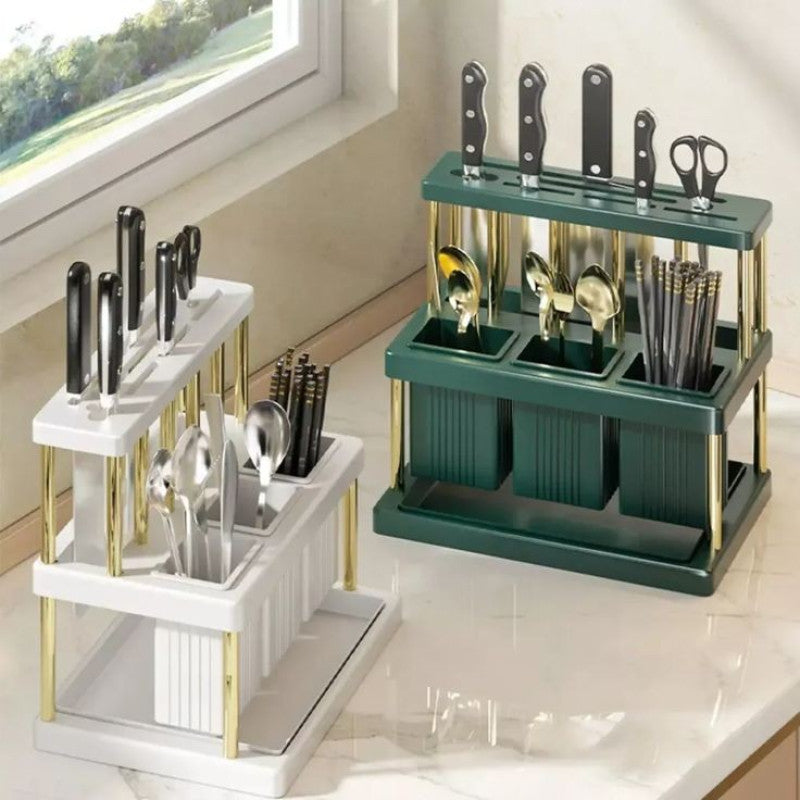 Utensil Drying Rack Detachable Cutlery Holder