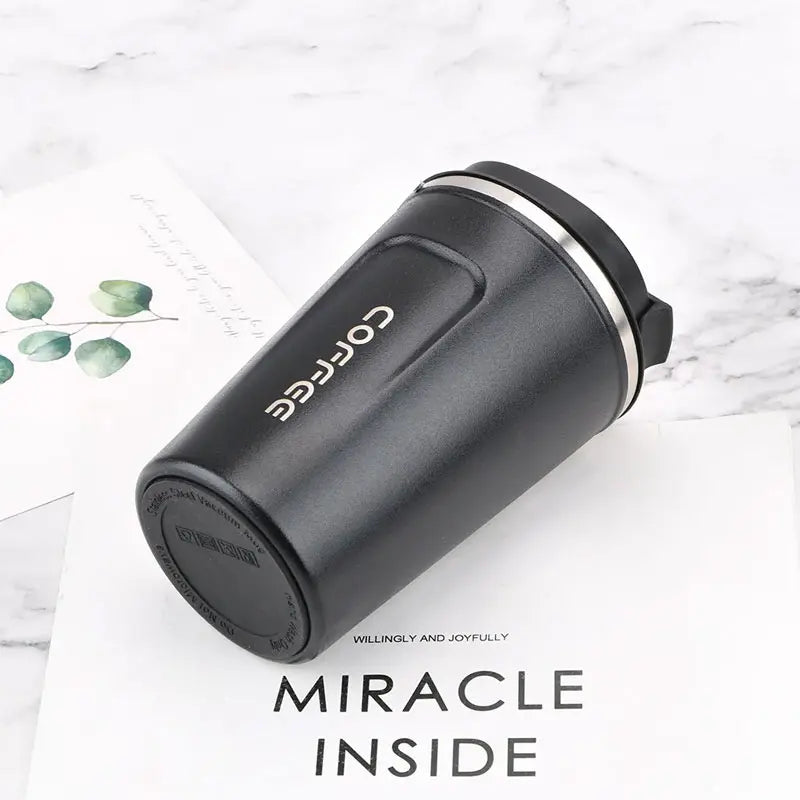 Stainless Steel Coffee Mug with Temperature Display