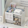 Desktop Organizer Drawer Box With Pen Holder