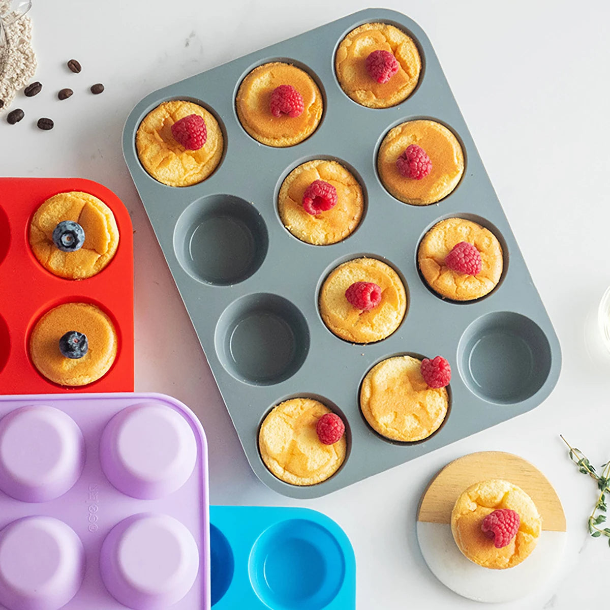 12-Hole Silicone Cake Mold