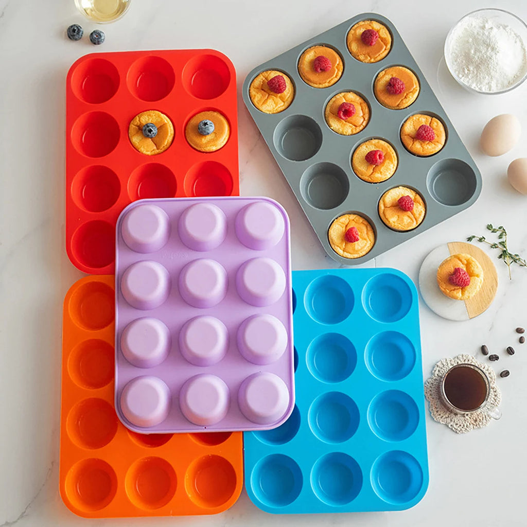 12-Hole Silicone Cake Mold