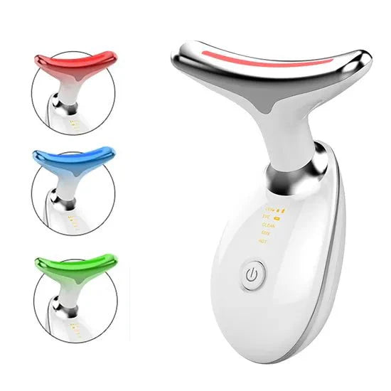 EMS Neck & Face Lifting Massager – LED Photon Therapy Skin Tightening Device | Double Chin Remover & Anti-Wrinkle Beauty Tool
