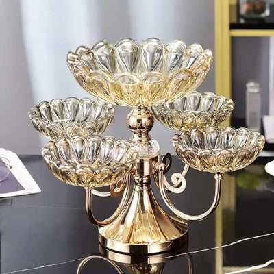 Rotating Acrylic  Dry Fruit Rack
