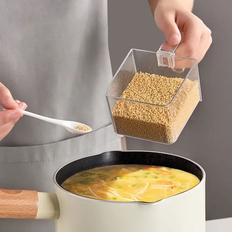 Wall Mounted Condiment Organizer Kitchen Storage Box