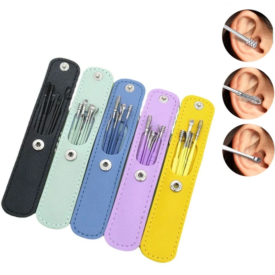 Ear Wax Cleaning Kit – 6 Pcs Ear Pick Tools