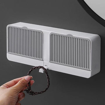 Double Layer Wall Mounted Soap Holder – No Drilling