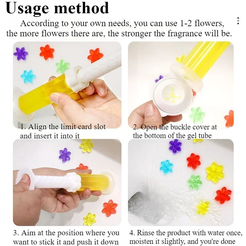 Toilet Fragrance Cleaner Gel | Long-Lasting Deodorant & Air Freshener