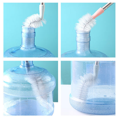 Long Handle Bottle Cleaning Brush With Steel Rod