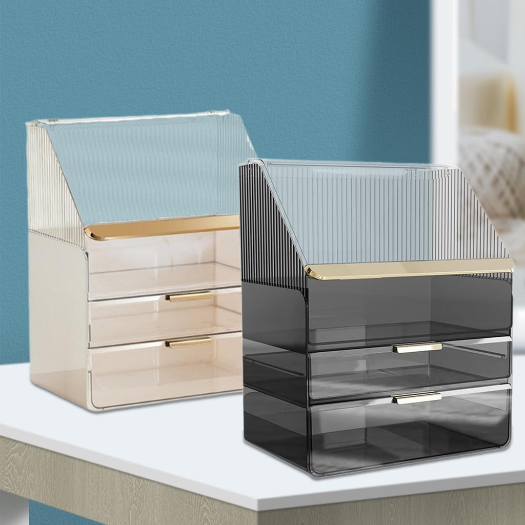 Dustproof Beauty Organizer – Spacious & Stylish