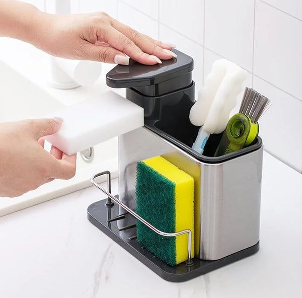 3-in-1 Stainless Steel Kitchen Sink Organizer