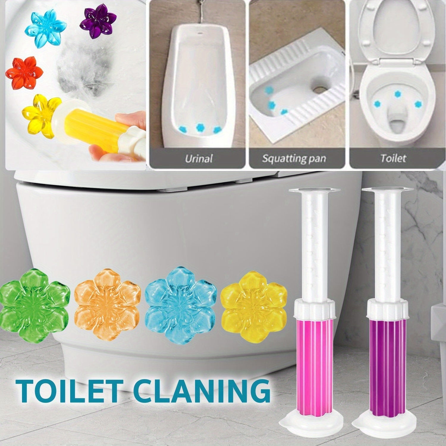 Toilet Fragrance Cleaner Gel | Long-Lasting Deodorant & Air Freshener
