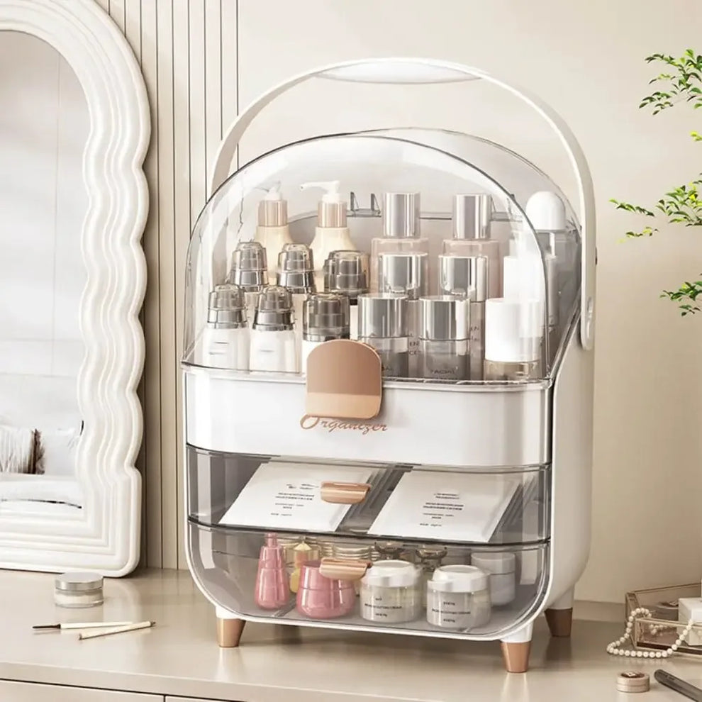 Premium Layered waterproof Cosmetics Box - Portable