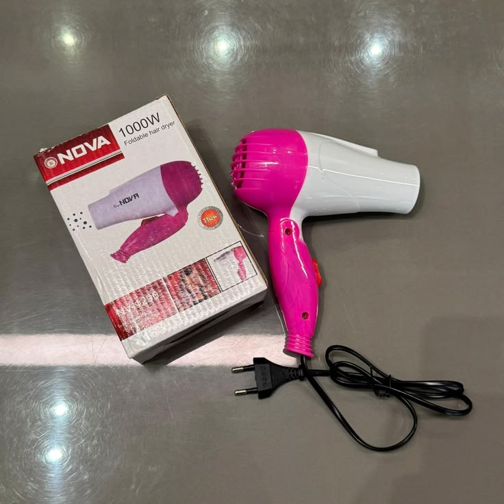 Nova Professional Foldable Hair Dryer – 1000W