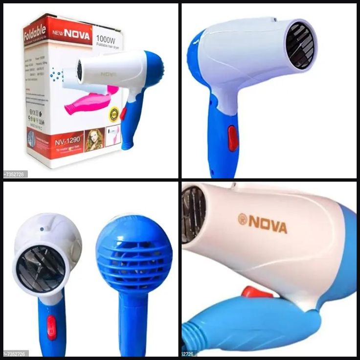 Nova Professional Foldable Hair Dryer – 1000W