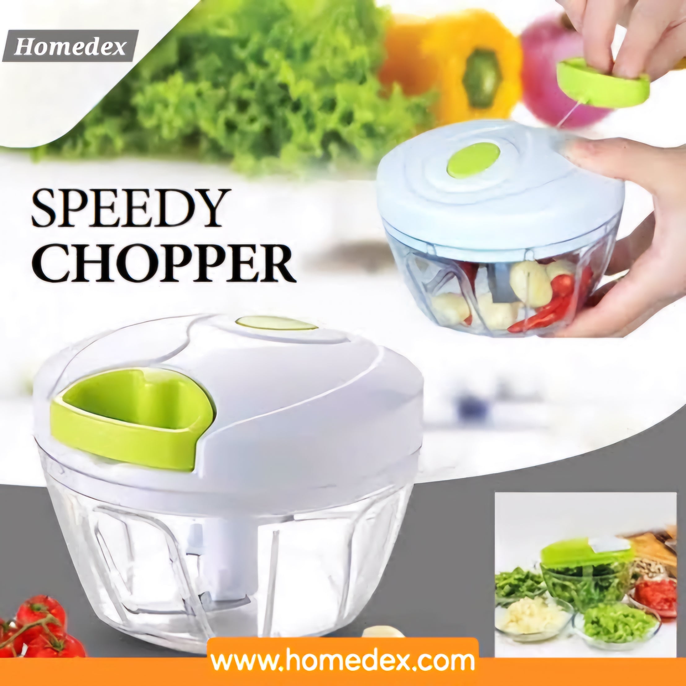 Manual Speedy Chopper – Hand-Pull Vegetable & Meat Cutter