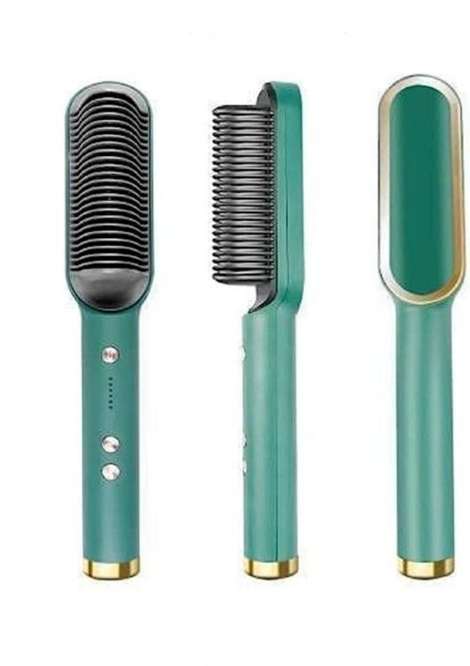 2-in-1 Hair Straightener Brush