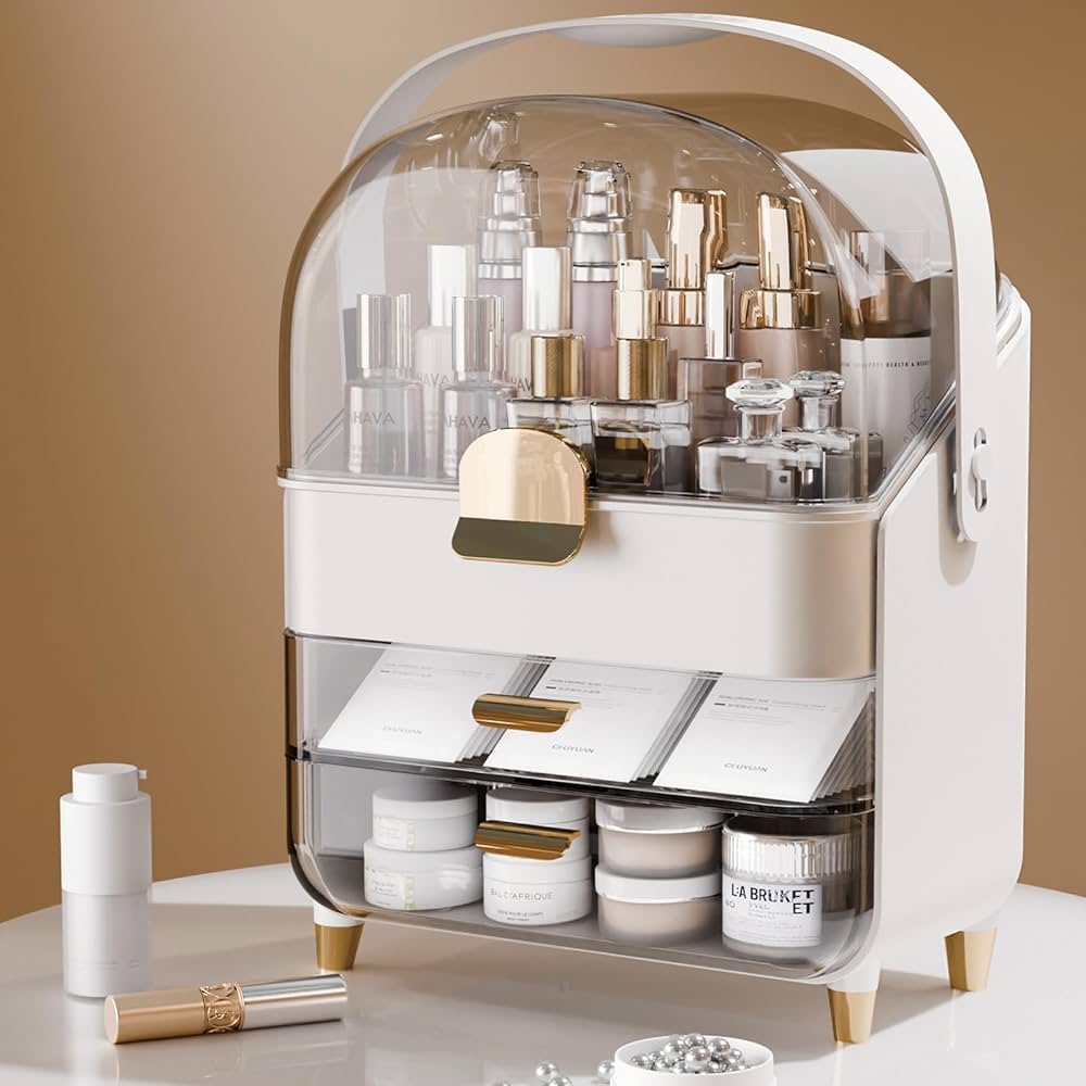 Premium Layered waterproof Cosmetics Box - Portable