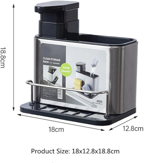 3-in-1 Stainless Steel Kitchen Sink Organizer