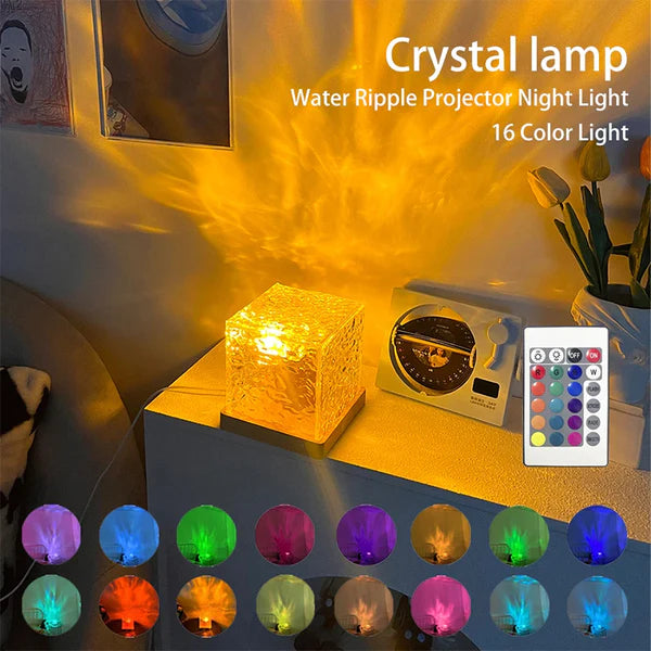Dynamic Water Ripple Lamp Projector